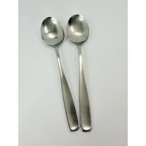 WMF LINE Teaspoons (Set of 2) Stainless Germany Triangle Mark 6 1/4"